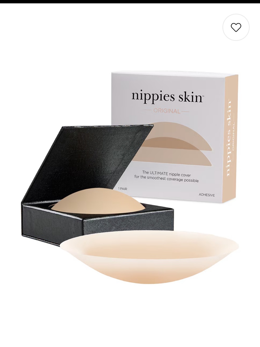 NIPPIES SKIN Original Nipple Cover Smooth Coverage Caramel 1 Pair Size D+ cups